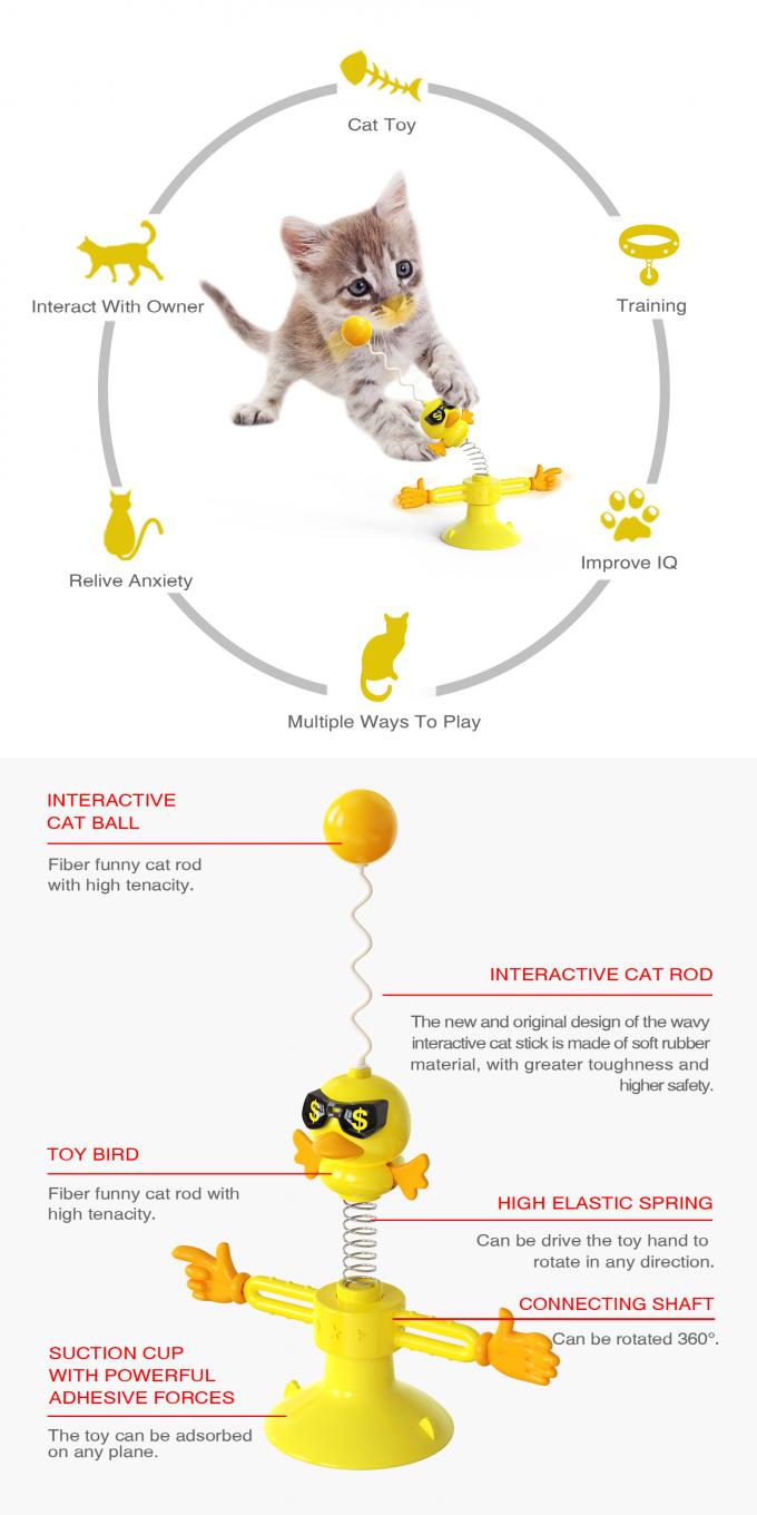O melhor animal de estimação de venda Cat Toy With Custom do pássaro da mola da casa Auto-hey