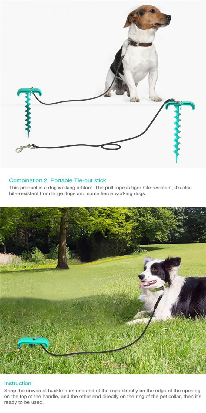Do animal de estimação de três peças durável extra do grupo dos dentes cão cortante de mastigação interativo de limpeza Toy With Rope