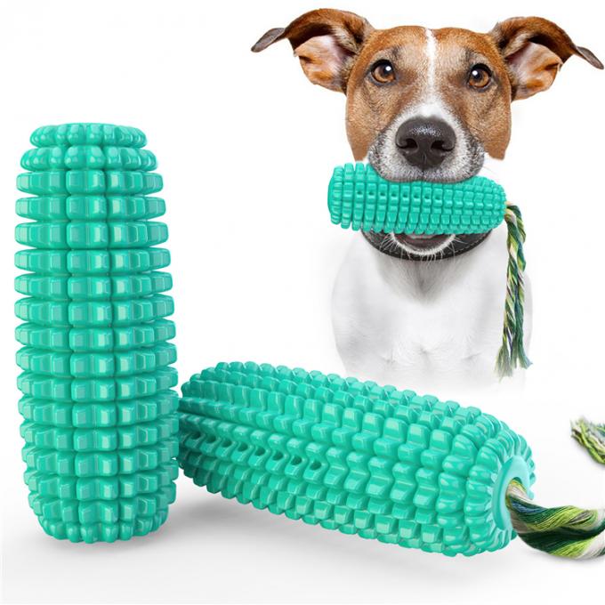 Mastigação Toy Puppy Chew Corn Toys da escova de dentes do cão de estimação com o brinquedo interativo da corda durável material sadia dos cães de Tpr