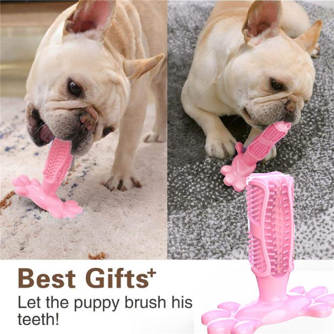 Dentes de cão da escova de dentes da mastigação do cão que limpam a vara de limpeza de Toy Natural Rubber Dental Care para grandes animais de estimação médios do cão