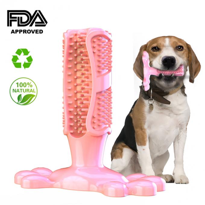 Dentes de cão da escova de dentes da mastigação do cão que limpam a vara de limpeza de Toy Natural Rubber Dental Care para grandes animais de estimação médios do cão